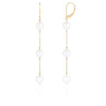 Splendid Pearls | 14k Yellow Gold 8-8.5mm Pearl Earrings商品图片,6.9折