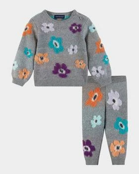 Andy & Evan | Girl's Floral Sweater & Pants Set, Size Newborn-24M,商家Neiman Marcus,价格¥456