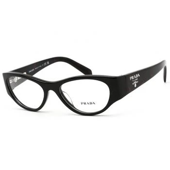Prada | Prada Women's Eyeglasses - Black Cat Eye Plastic Frame Clear Lens | 0PR 06ZV 11F1O1 4.4折×额外9折x额外9.5折, 独家减免邮费, 额外九折, 额外九五折