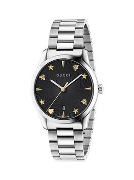 Gucci | G-Timeless Stainless Steel Bracelet Watch商品图片,