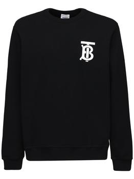 男装burberry t恤, Burberry | Tb Logo Print Cotton Jersey Sweatshirt商品图片 