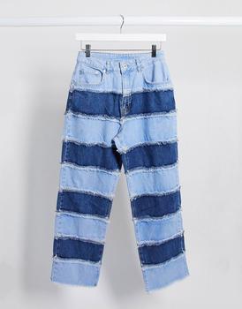 product The Ragged Priest mom jeans in patchwork stripe image