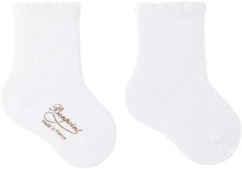 Baby White Cataline Socks
