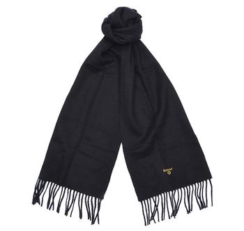 Barbour Men's Plain Lambswool Scarf - Black product img