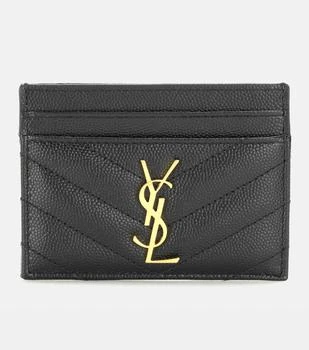 Monogram quilted leather card holder,价格$311.10