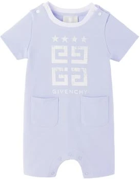 Baby Blue Printed Bodysuit