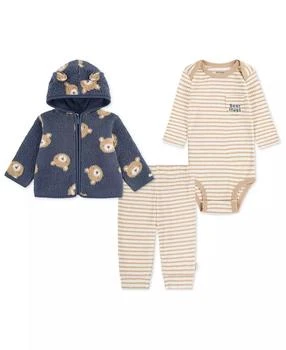 Huggies | Baby Boys 3-Piece Long-Sleeve Bodysuit, Pants and Jacket Set,商家Macy's,价格¥217