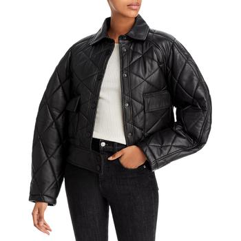推荐Remain Womens Quilted Heavy Leather Jacket商品