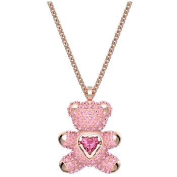 推荐Swarovski Women's Pendant - Teddy Pink Crystal Rose Gold Lobster Clasp | 5642976商品