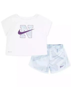 NIKE | Toddler Girls 2-Pc. Prep In Your Step Tee & Tempo Shorts Set,商家Macy's,价格¥106