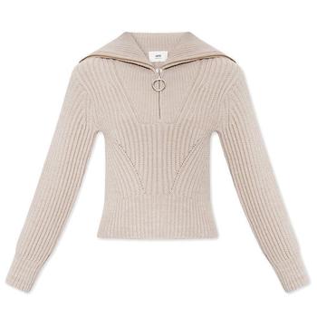 AMI | AMI Half-Zipped Knitted Sweater商品图片,8.1折