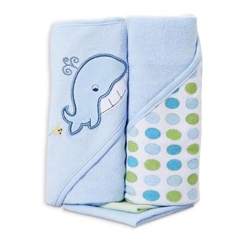 商品Spasilk | Baby Bath Hooded Towels & Washcloths Set for Newborns and Infants,商家Macy's,价格¥93图片