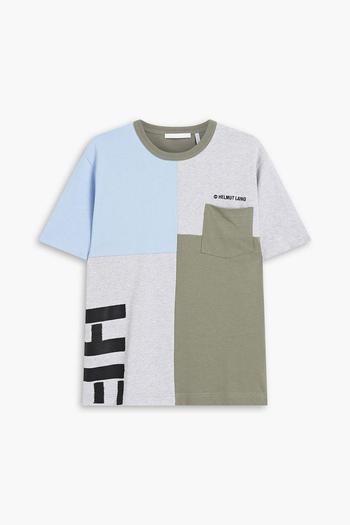 Helmut Lang | Embroidered printed cotton-jersey T-shirt商品图片,4.4折