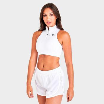 推荐Women's Nike Air Dri-FIT Swoosh Mock-Zip Medium-Support Sports Bra商品