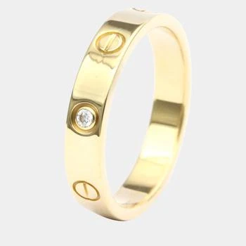 推荐Cartier Love 18K Yellow Gold Diamond Ring EU 56商品