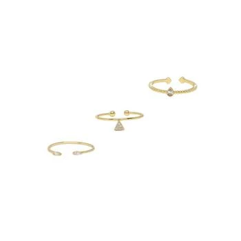 Ettika Jewelry | Crystal Poppy Adjustable Ring Set,商家Macy's,价格¥562