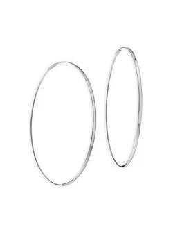 LANA | 14K White Gold Hoop Earrings,商家Saks Fifth Avenue,价格¥4509