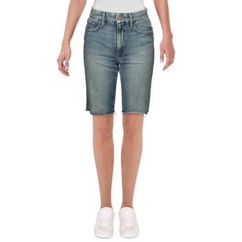 推荐Joe's Womens The Wanderer Mid Rise Distressed Denim Shorts商品