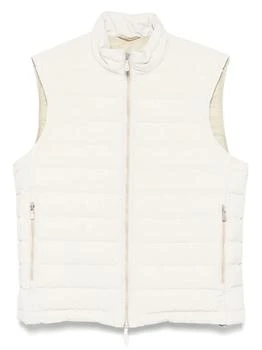 ELEVENTY | Eleventy Quilted Padded Gilet,商家Cettire,价格¥6402