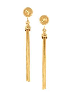 商品XXL Pompon 22K-Gold-Plated Earrings图片