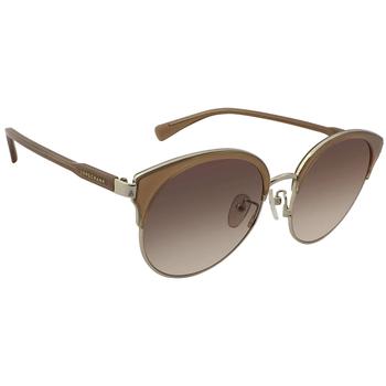 推荐Longchamp Brown Gradient Round Unisex Sunglasses LO136SK 260 56商品