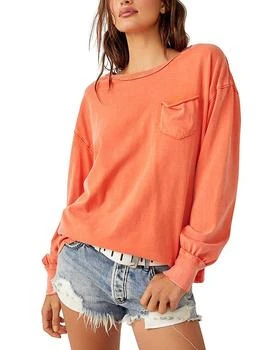 Free People | Cotton Fade Into You Long Sleeve Top 