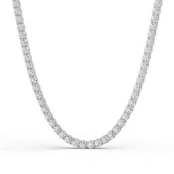 Diamond2Deal | 14K Gold Lab Grown Diamond Straight Line Tennis Necklace 18" 5 Ct,商家Premium Outlets,价格¥27943