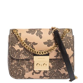 michael kors sloan, [二手商品] Michael Kors | Michael Kors Pink/Black Leather Small Sloan Shoulder Bag商品图片 8折