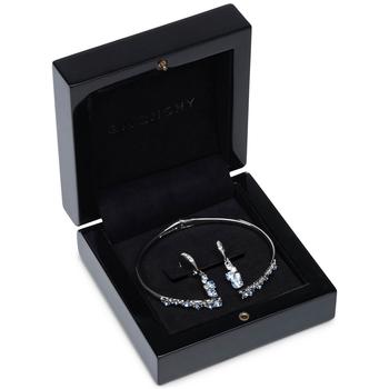 Givenchy | Silver-Tone 2-Pc. Set Stone Scatter Cluster Cuff Bangle Bracelet & Matching Drop Earrings商品图片,