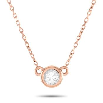商品14K Rose Gold 0.16 ct Diamond Pendant Necklace图片