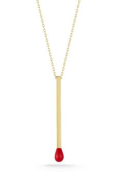 商品Sphera Milano | 14K Gold Plated Sterling Silver Match Pendant Necklace,商家Nordstrom Rack,价格¥274图片