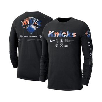 商品NIKE | Men's Black New York Knicks Essential Air Traffic Control Long Sleeve T-shirt,商家Macy's,价格¥269图片
