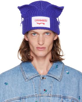 Charles Jeffrey Loverboy | Blue Chunky Ears Beanie商品图片,独家减免邮费