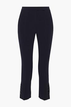 Max Mara | Nerina button-detailed crepe slim-leg pants商品图片,2.9折