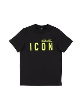 推荐Icon Logo Print Cotton Jersey T-shirt商品