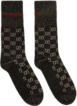 Gucci | Black GG Socks商品图片,独家减免邮费