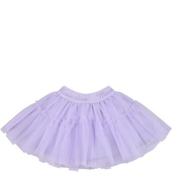 商品MONNALISA | Monnalisa Purple Skirt For Baby Girl With Logo,商家Italist,价格¥869图片
