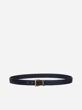 ysl皮带, Yves Saint Laurent | YSL logo leather belt商品图片 