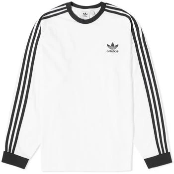 Adidas | Adidas Long Sleeve 3 Stripe T-Shirt 5.9折, 独家减免邮费