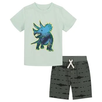 KIDS HEADQUARTERS | Baby Boys Dinosaur T Shirt and Shorts, 2 Piece Set 5.9折×额外8折, 额外八折