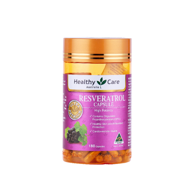 Healthy Care | Healthy Care 白藜芦醇胶囊 180s*2商品图片,额外8折, 包邮包税, 额外八折