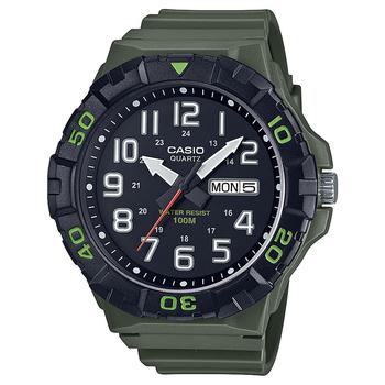 Casio | Men's Green Resin Strap Watch 45mm商品图片,