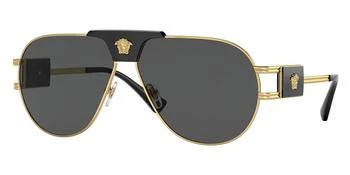 Versace | Dark Grey Pilot Men's Sunglasses VE2252 100287 63 4.3折, 满$75减$5, 满减