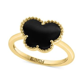 Effy | EFFY® Onyx Butterfly Silhouette Statement Ring in 14k Gold,商家Macy's,价格¥5729