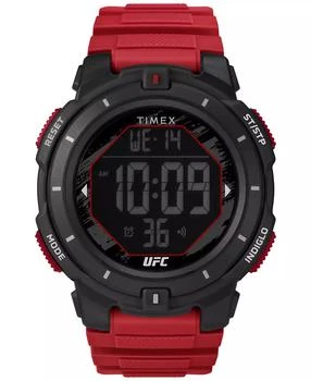 Timex | Men's UFC Rumble Digital Red Polyurethane Strap 50mm Round Watch,商家Macy's,价格¥487