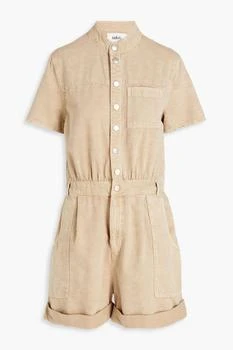 ba&sh | Daquila gathered cotton and linen-blend twill playsuit,商家THE OUTNET US,价格¥418