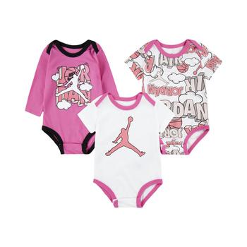Jordan | Air Baby Girls Comic Bodysuit, Pack of 3商品图片,7.5折