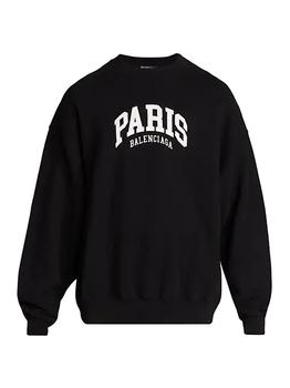 巴黎世家卫衣, Balenciaga | City Paris Logo Sweatshirt商品图片 