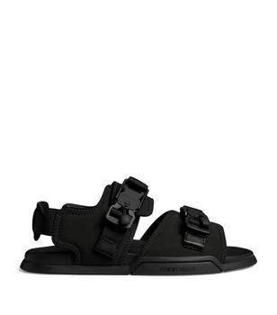 Giorgio Armani | Embossed-Logo Sandals商品图片,额外9折, 额外九折