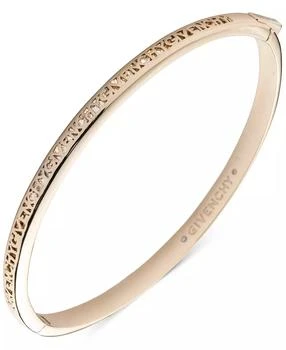 Givenchy | Gold-Tone Openwork Logo Bangle Bracelet,商家Macy's,价格¥312